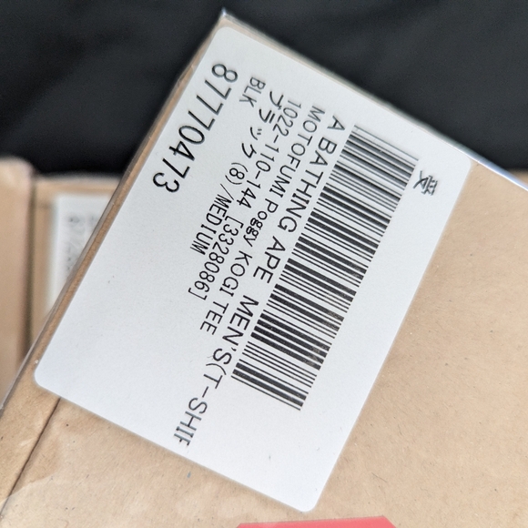 M BLACK A Bathing Ape BAPE 20th anniversary Motofumi colab T Shirt. Beyond Rare - Picture 4 of 5